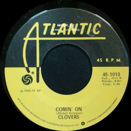 Clovers - The Feeling Is So Good / Comin' On side B