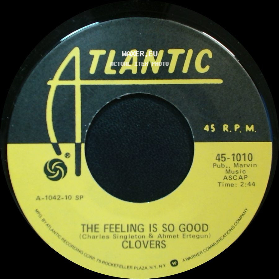 Clovers - The Feeling Is So Good / Comin' On side A