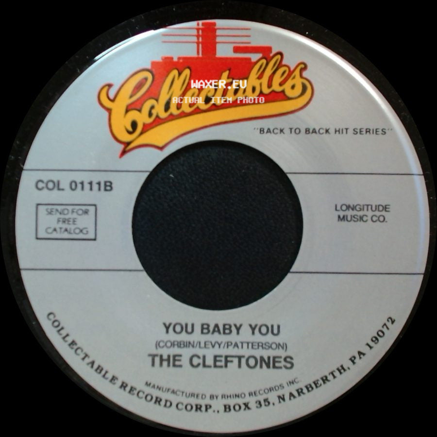 The Cleftones - Why You Do Me Like You Do / You Baby You side B