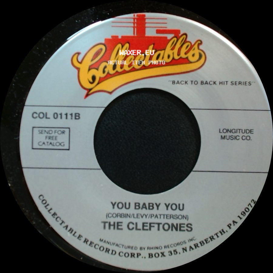 The Cleftones - Why You Do Me Like You Do / You Baby You side B