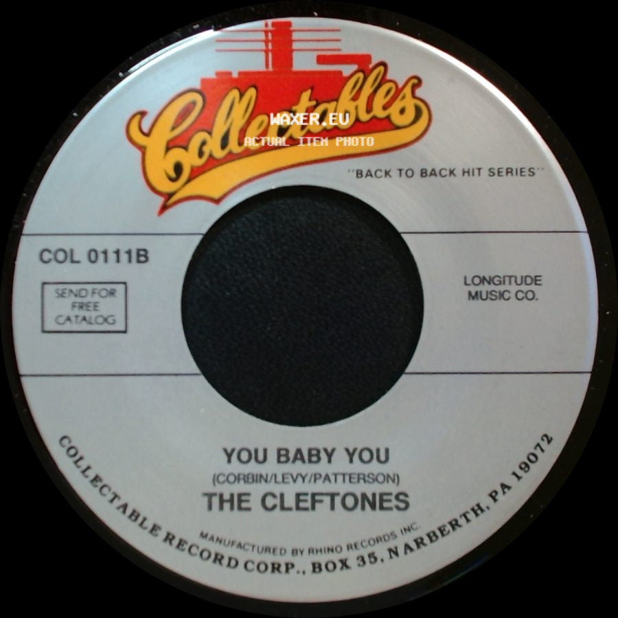 The Cleftones - Why You Do Me Like You Do / You Baby You side B
