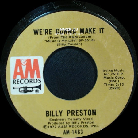 Billy Preston - Space Race / We're Gonna Make It side B