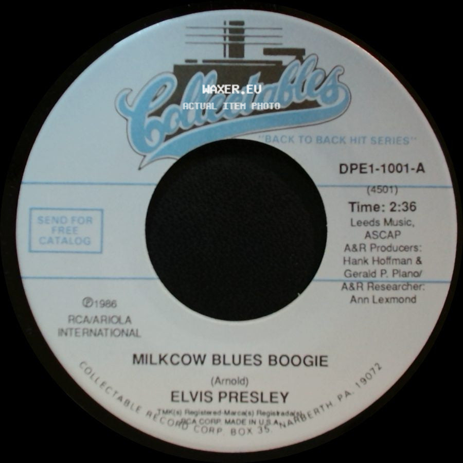 Elvis Presley - Milkcow Blues Boogie / You're A Heartbreaker side A