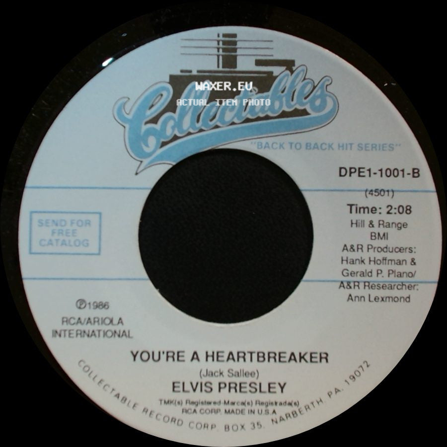 Elvis Presley - Milkcow Blues Boogie / You're A Heartbreaker side B