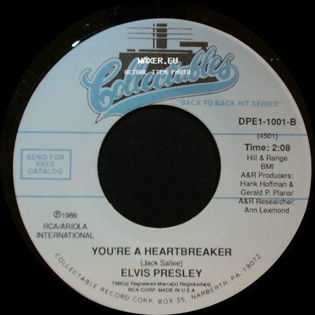 Elvis Presley - Milkcow Blues Boogie / You're A Heartbreaker side B