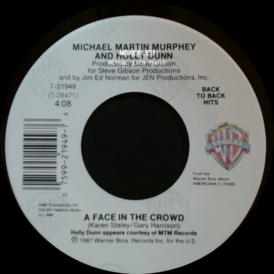 Michael Martin Murphey / Michael Martin Murphey And Holly Dunn - A Long Line Of Love / A Face In The Crowd side B