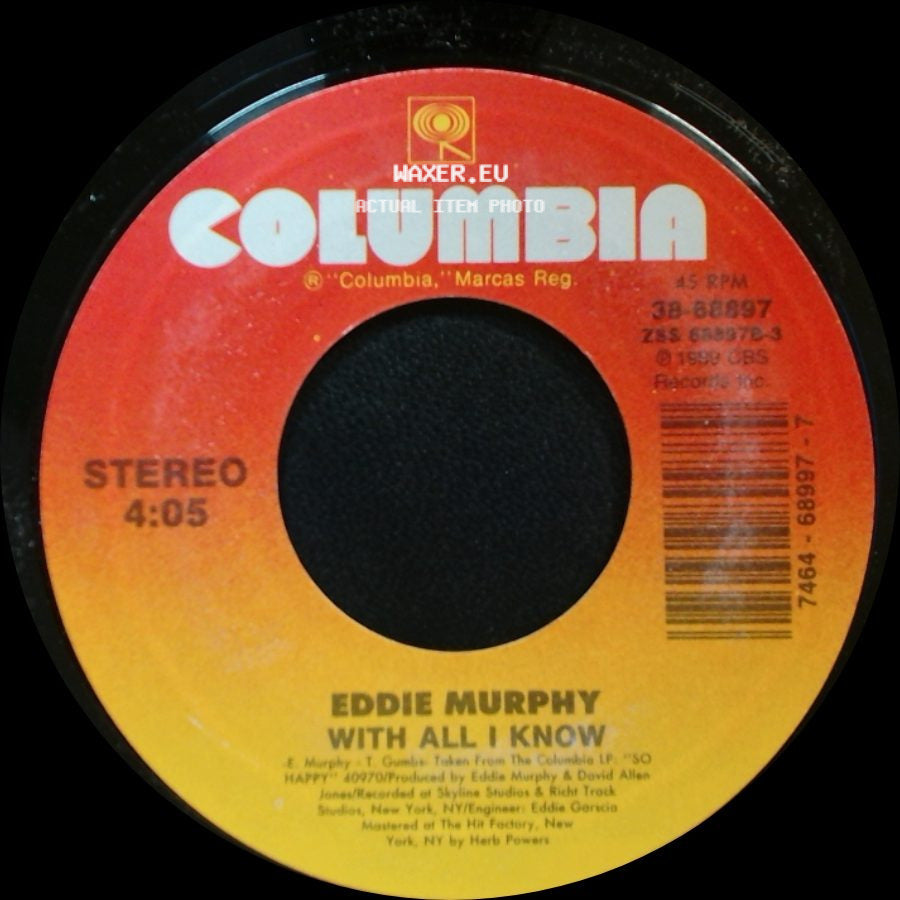 Eddie Murphy - Put Your Mouth On Me (Edited Version) / With All I Know side B