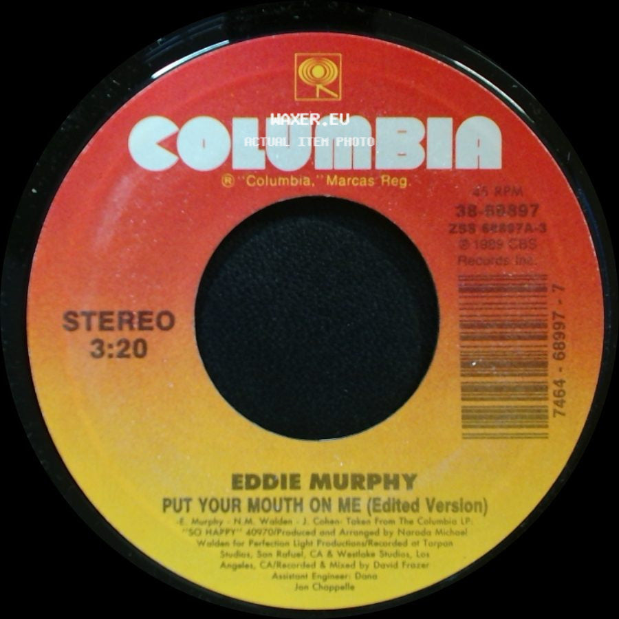 Eddie Murphy - Put Your Mouth On Me (Edited Version) / With All I Know side A