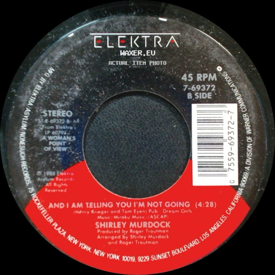 Shirley Murdock - Oh What A Feeling / And I Am Telling You I'm Not Going side B