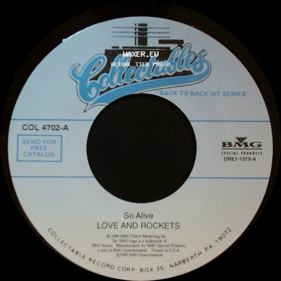 Love And Rockets / Mr. Mister - So Alive / Is It Love side A