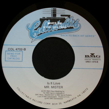 Love And Rockets / Mr. Mister - So Alive / Is It Love side B