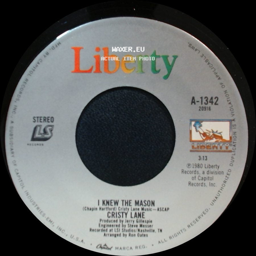 Cristy Lane - I Knew The Mason / One Day At A Time side A