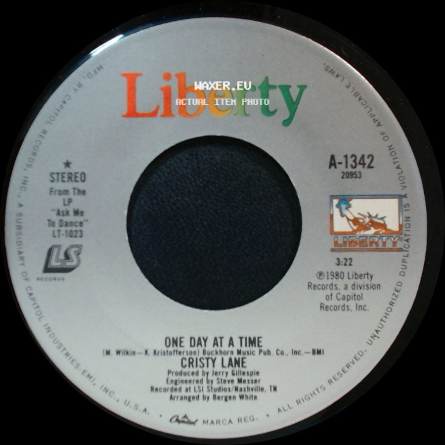 Cristy Lane - One Day At A Time / I Knew The Mason side A