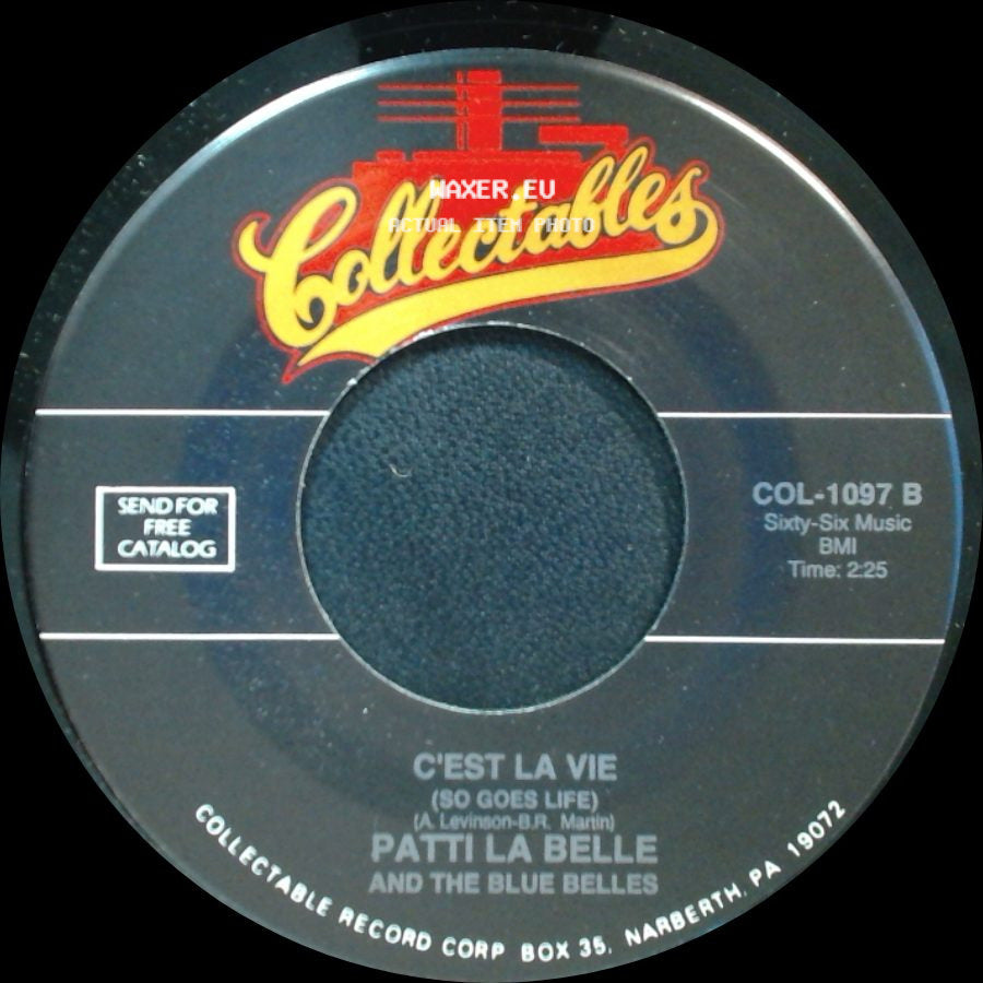 Patti La Belle And The Blue Belles - C'est La Vie (So Goes Life) / Down The Isle (Wedding Song) side A