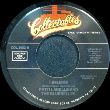 Patti Labelle And The Bluebelles - Danny Boy / I Believe side B