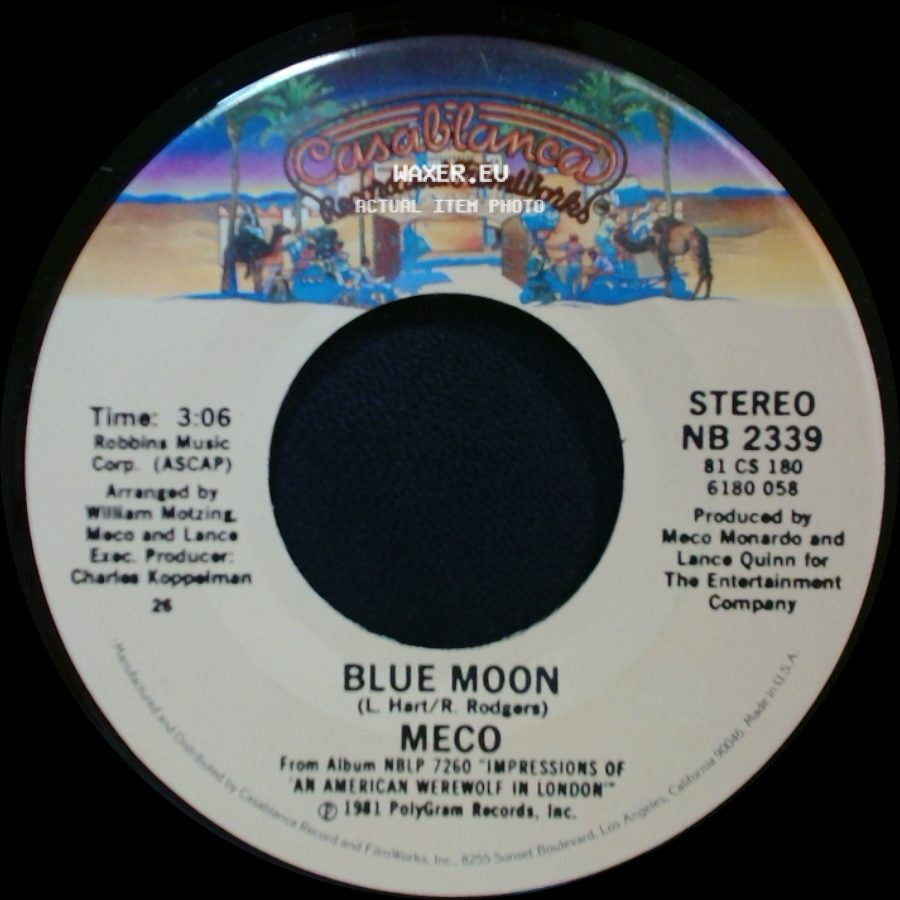 Meco - Blue Moon / You Gotta Hurt Me side A