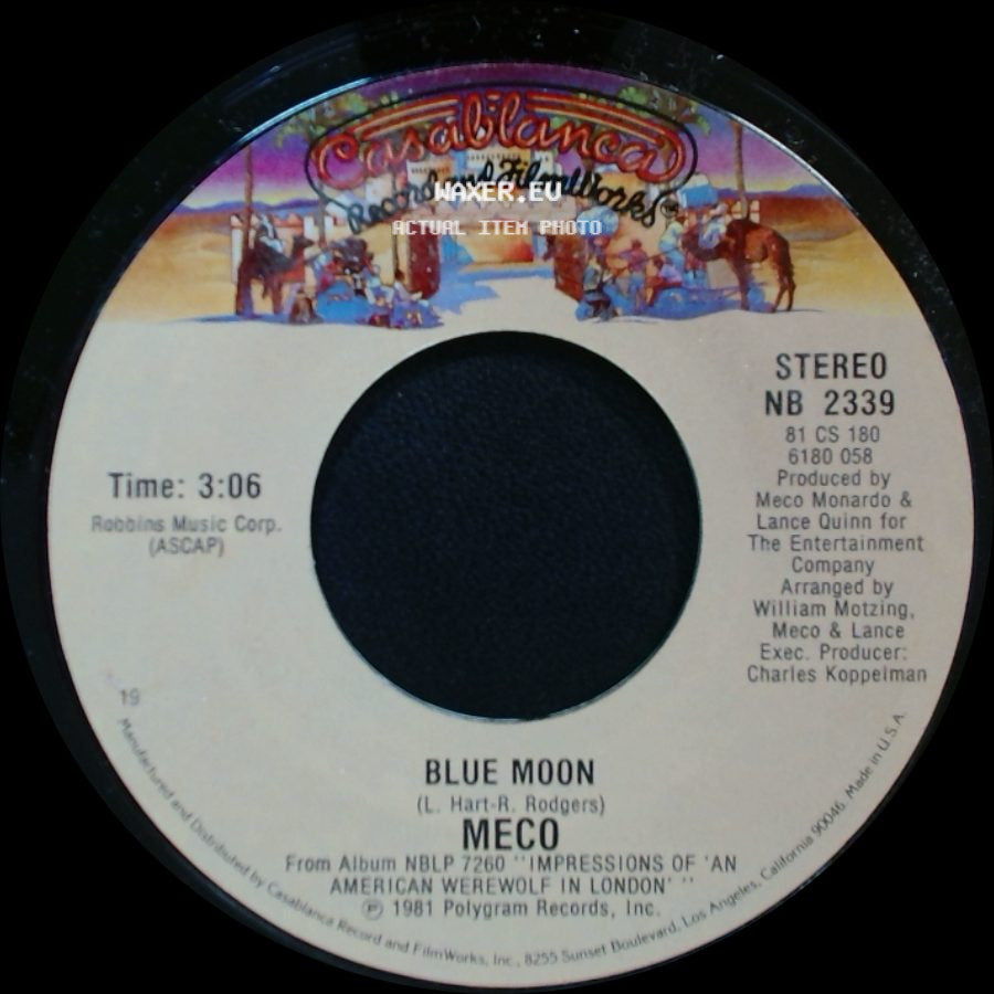 Meco - Blue Moon / You Gotta Hurt Me side A