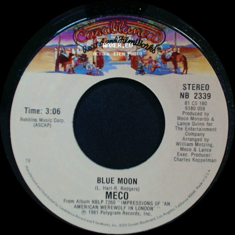 Meco - Blue Moon / You Gotta Hurt Me side A