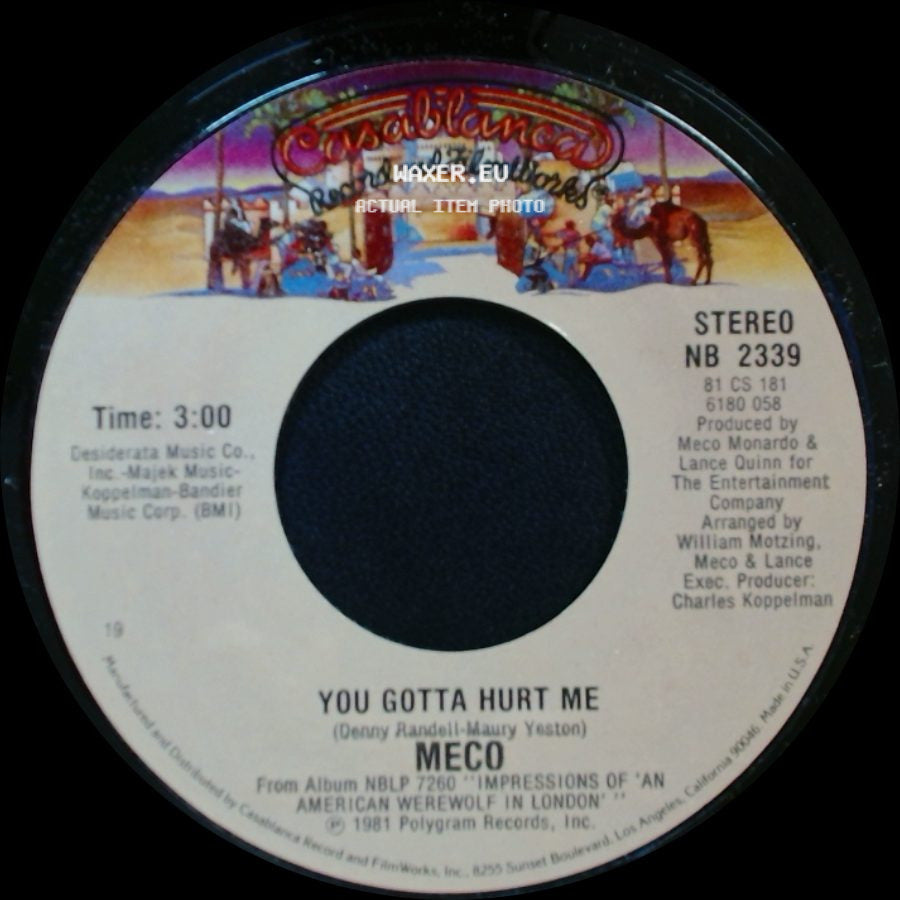 Meco - Blue Moon / You Gotta Hurt Me side B