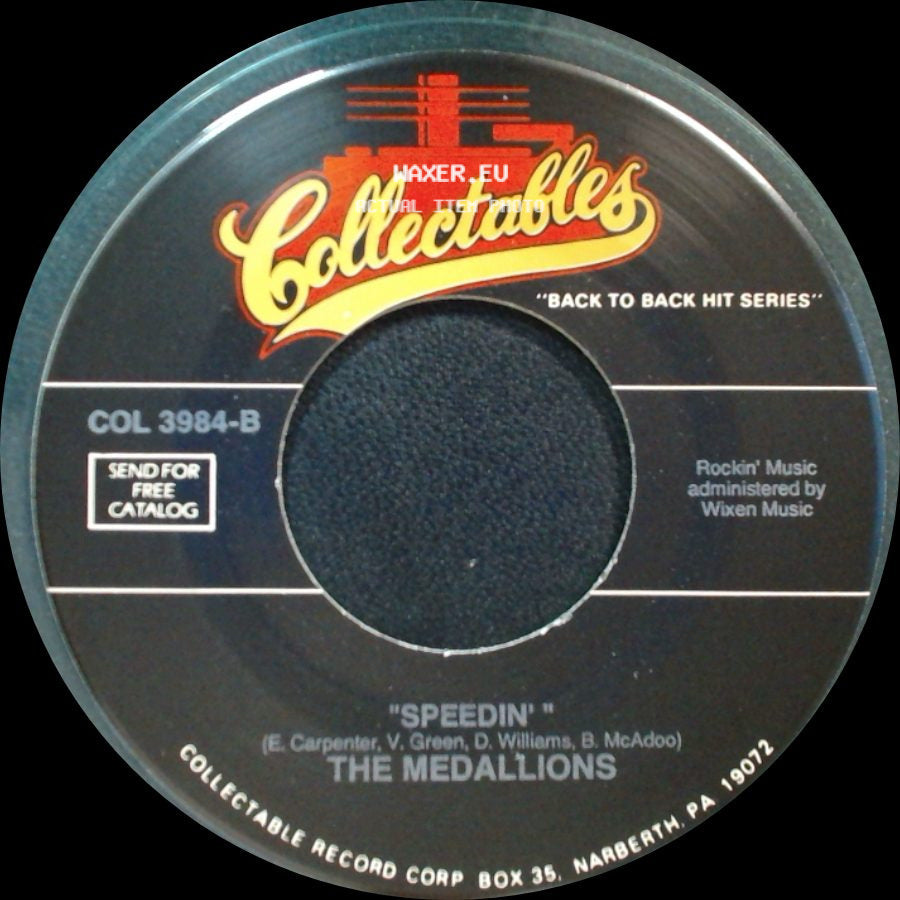 The Medallions - Edna / Speedin' side B