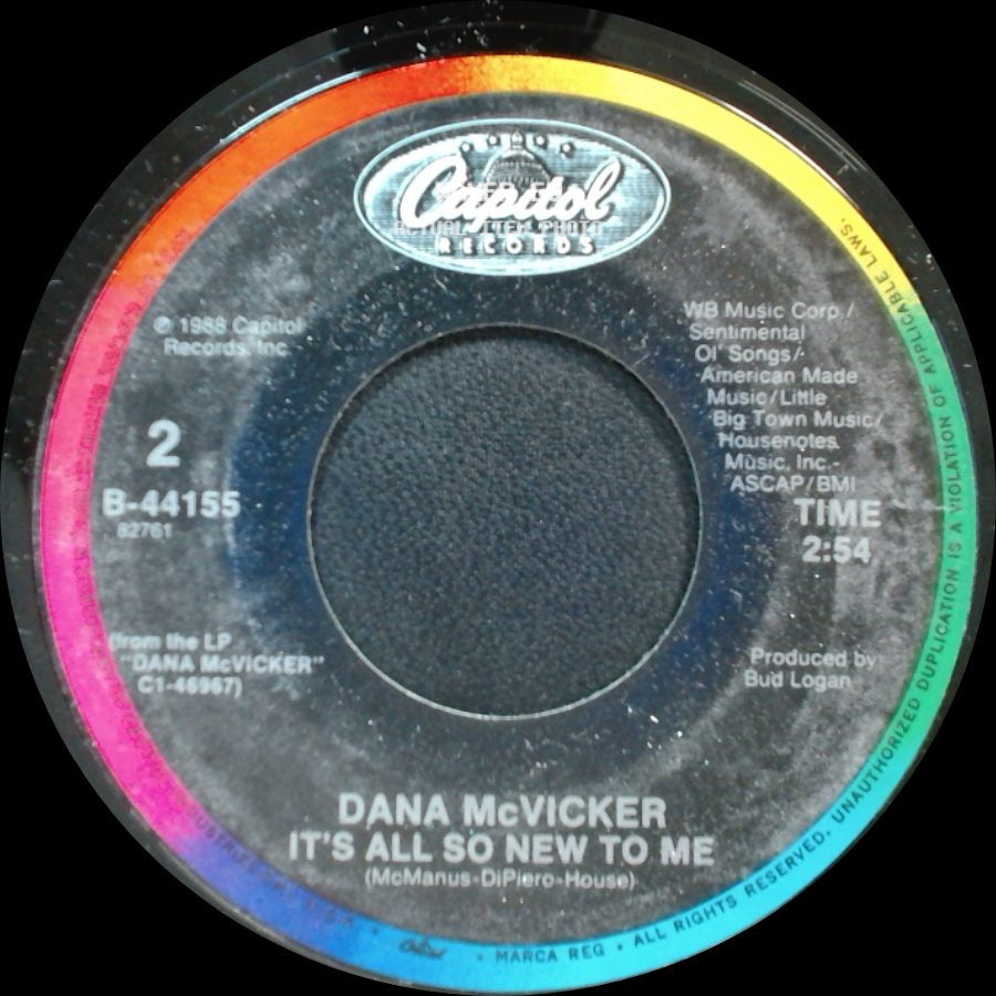 Dana Mcvicker - Rock-A-Bye Heart / It's All So New To Me side B