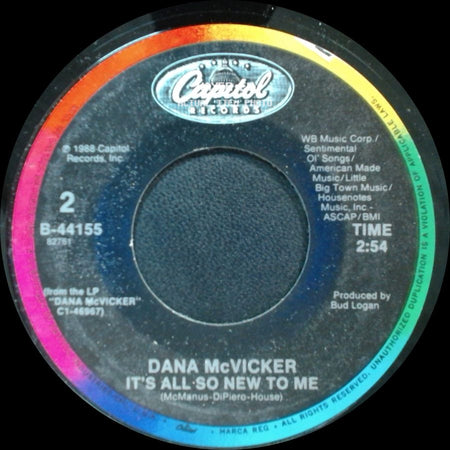 Dana Mcvicker - Rock-A-Bye Heart / It's All So New To Me side B