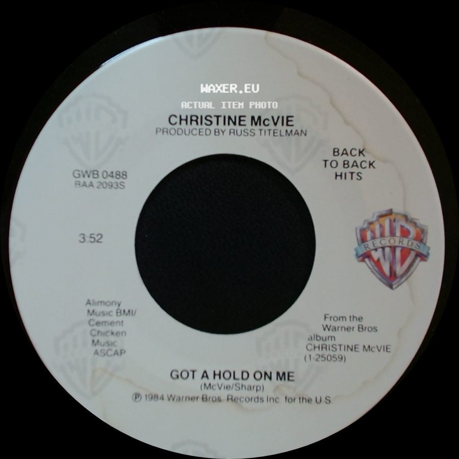 Christine Mcvie - Love Will Show Us How / Got A Hold On Me side B