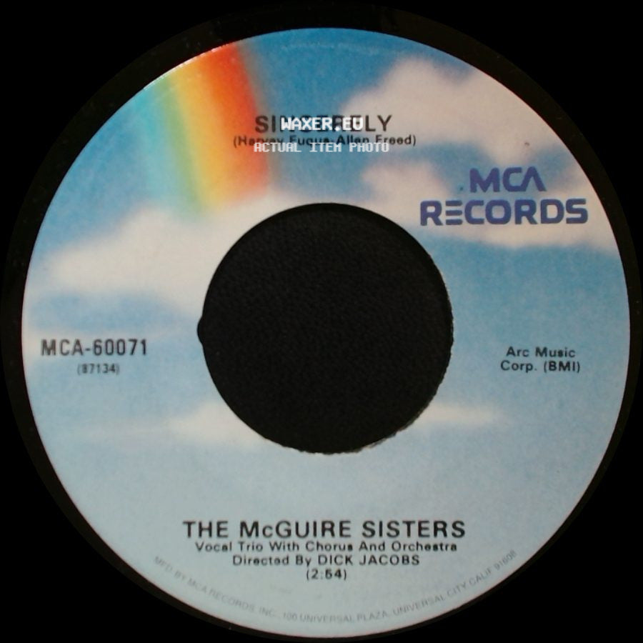 The Mcguire Sisters - Sugartime / Sincerely side B