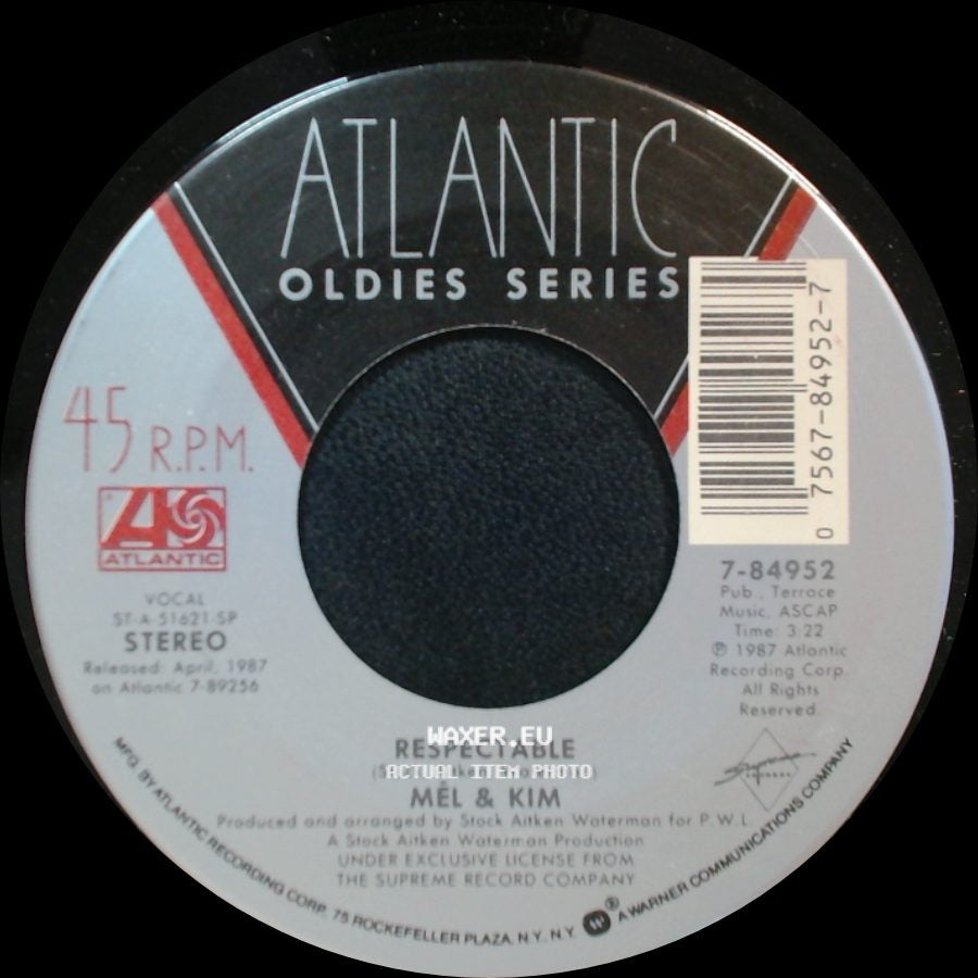 Mel & Kim - Showing Out (Get Fresh At The Weekend) / Respectable side B