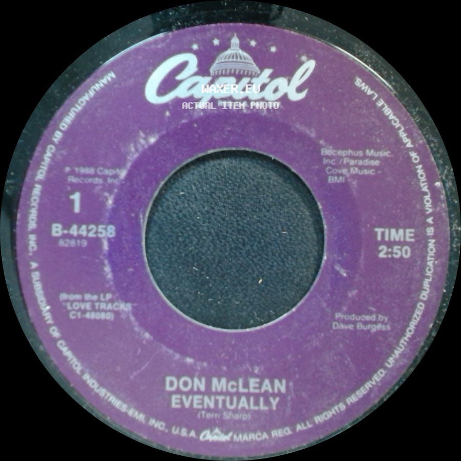 Don Mclean - It's Not Your Fault / Eventually side B