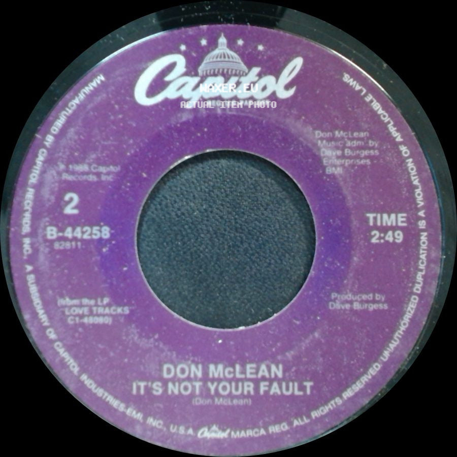 Don Mclean - It's Not Your Fault / Eventually side A