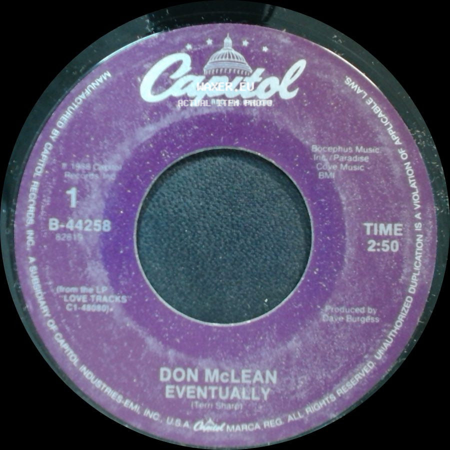 Don Mclean - It's Not Your Fault / Eventually side B