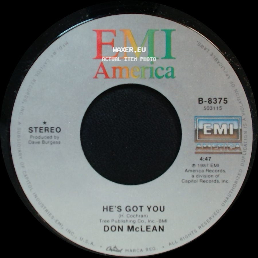 Don Mclean - To Have And To Hold / He's Got You side B