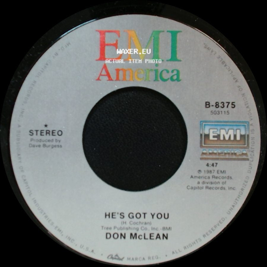 Don Mclean - To Have And To Hold / He's Got You side B