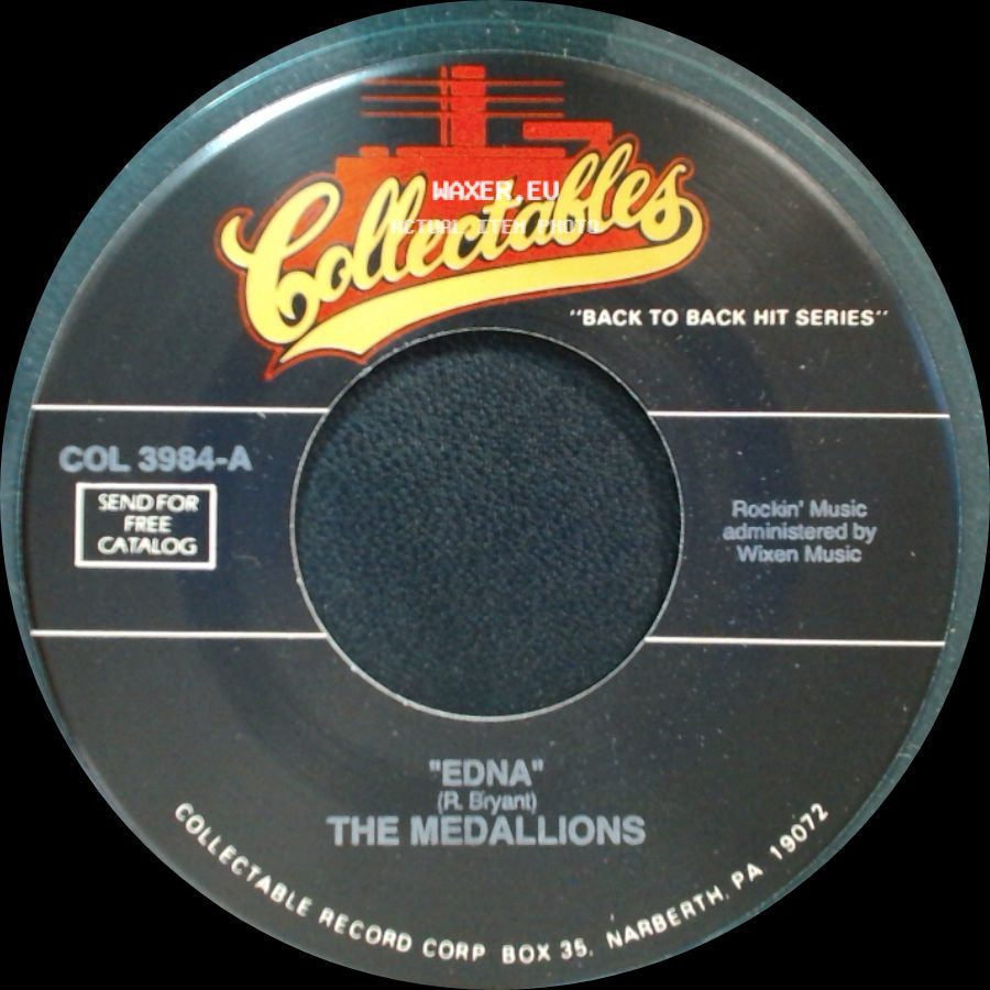 The Medallions - Edna / Speedin' side A