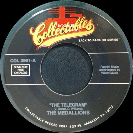 The Medallions - The Telegram / Coupe De Ville Baby side A