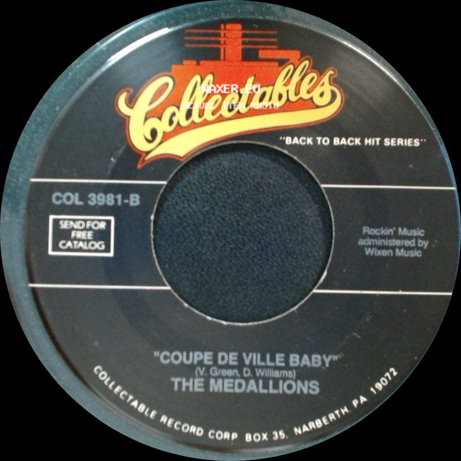 The Medallions - The Telegram / Coupe De Ville Baby side B