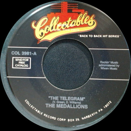 The Medallions - The Telegram / Coupe De Ville Baby side A