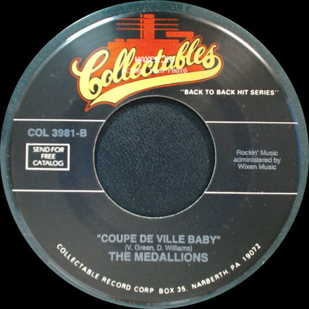 The Medallions - The Telegram / Coupe De Ville Baby side B