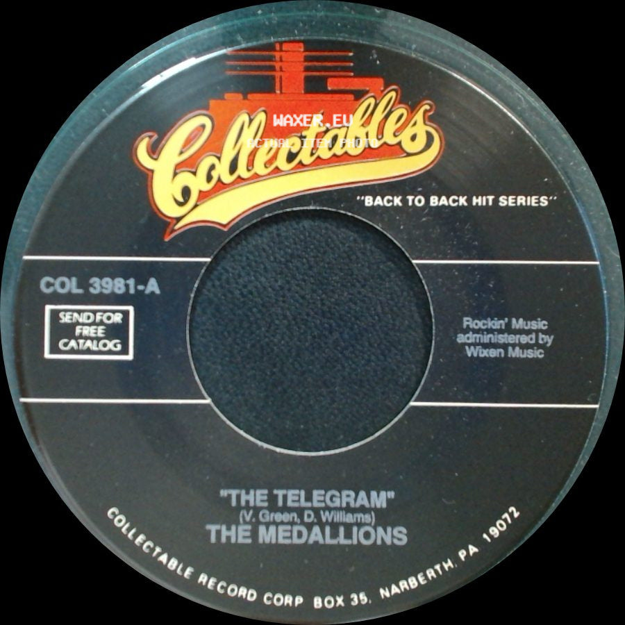 The Medallions - The Telegram / Coupe De Ville Baby side A