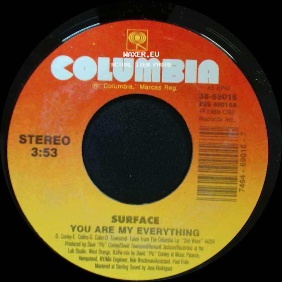 Surface - You Are My Everything / Feels So Good side A