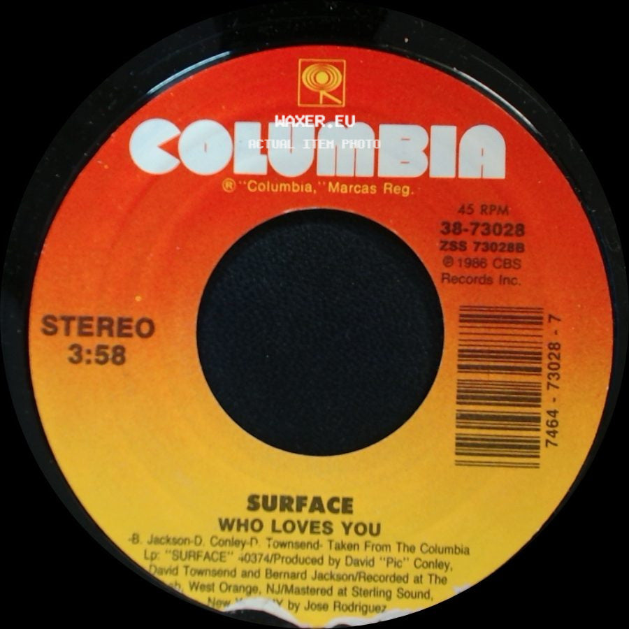 Surface - Can We Spend Some Time / Who Loves You side B