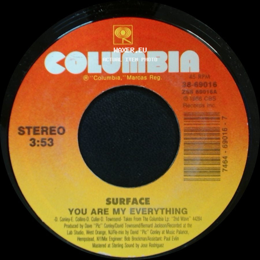 Surface - You Are My Everything / Feels So Good side A