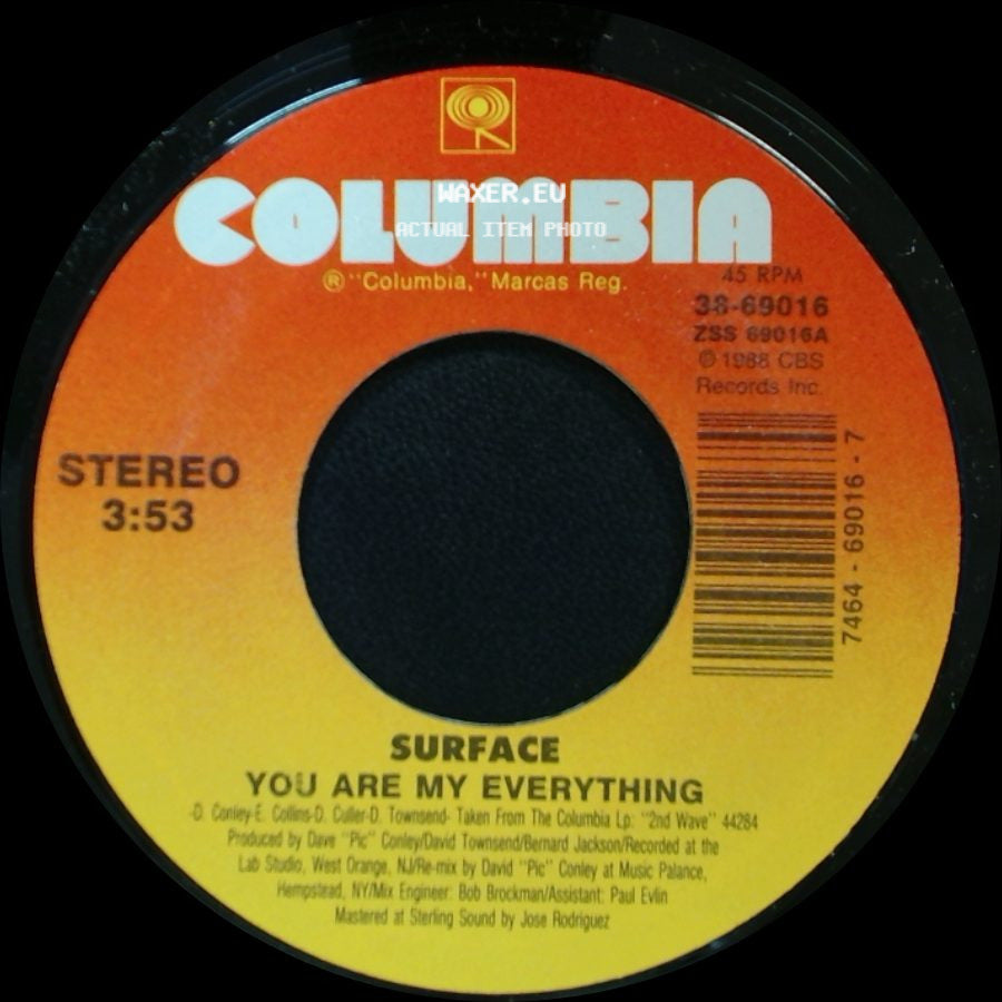 Surface - You Are My Everything / Feels So Good side A