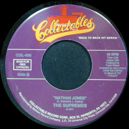 The Supremes - Up The Ladder To The Roof / Nathan Jones side B