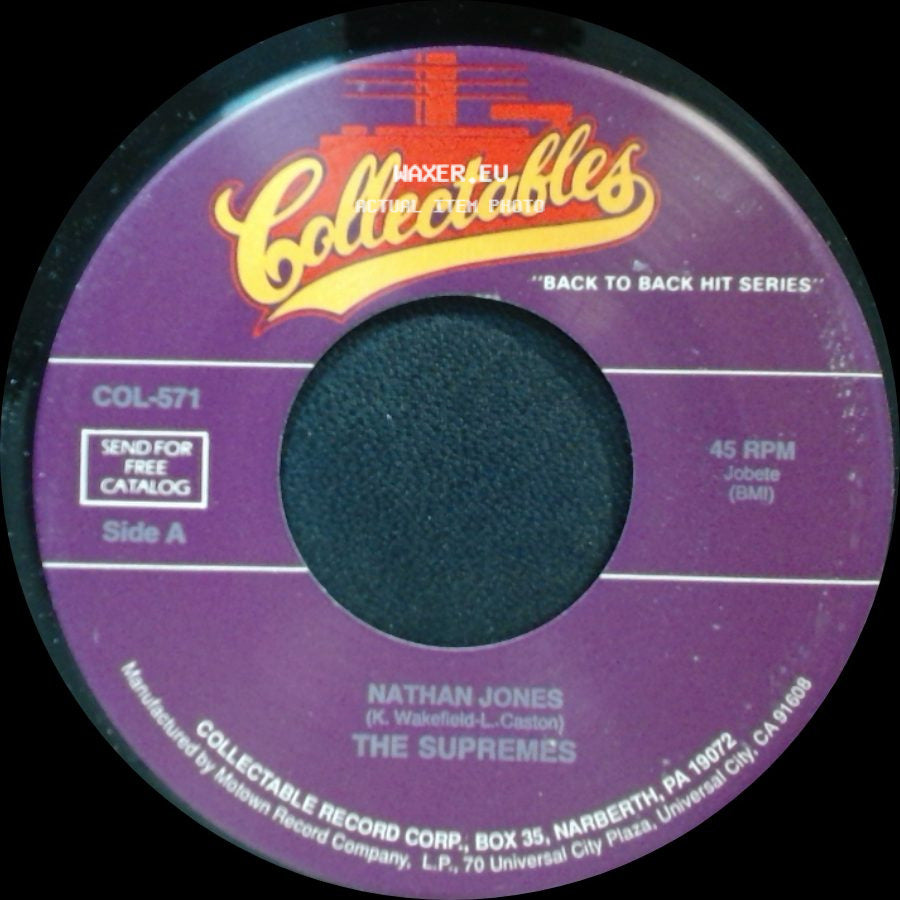 The Supremes - Nathan Jones / Bad Weather side A