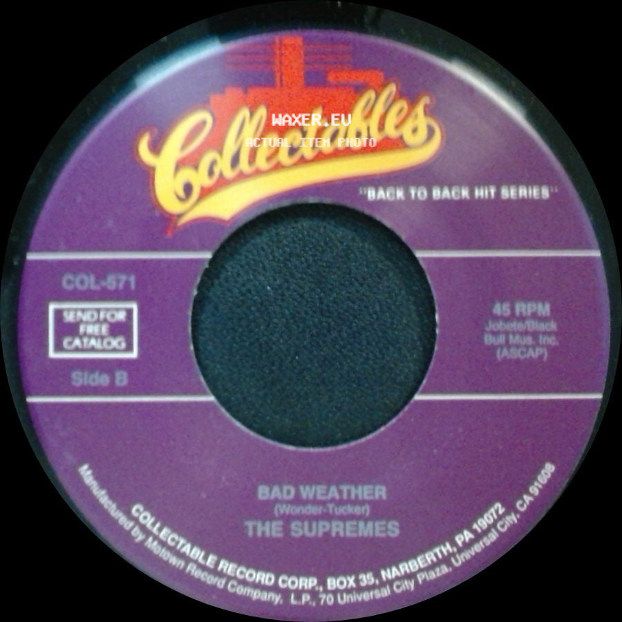 The Supremes - Nathan Jones / Bad Weather side B