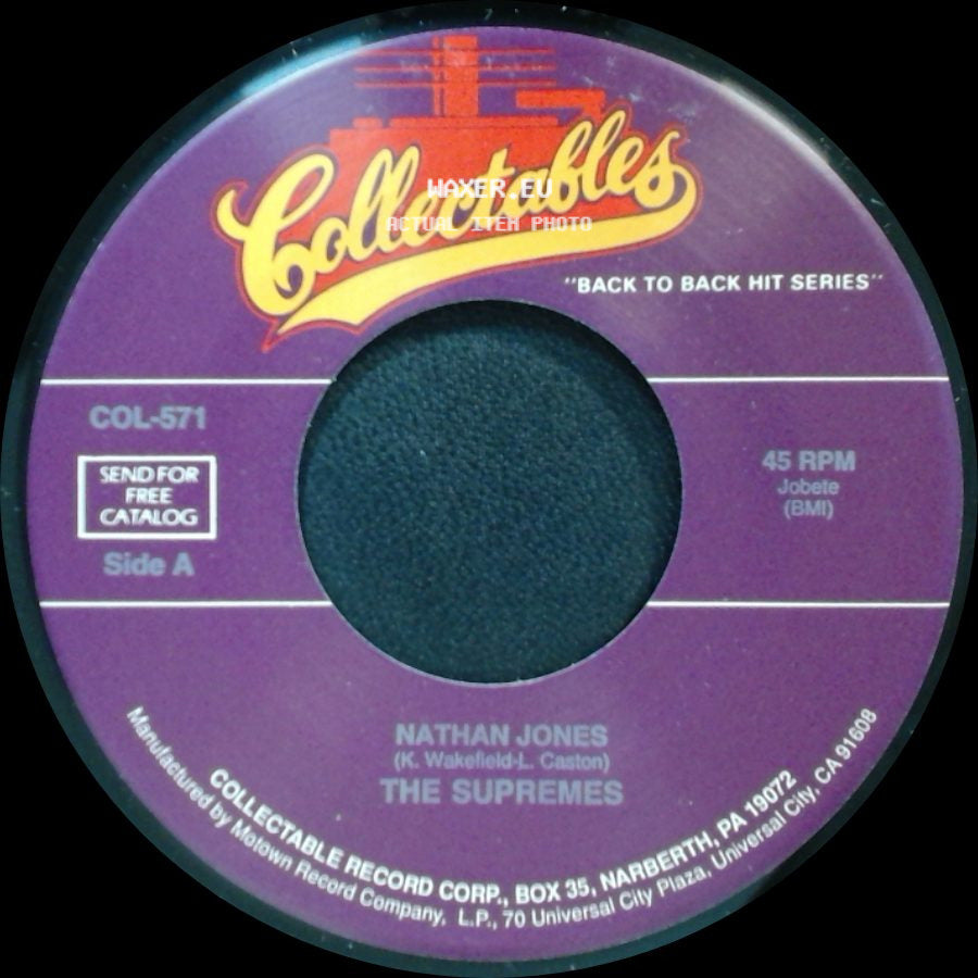 The Supremes - Nathan Jones / Bad Weather side A