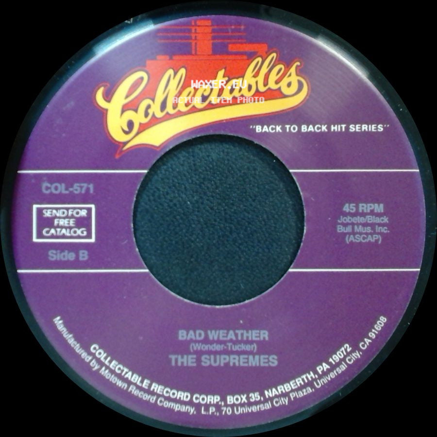 The Supremes - Nathan Jones / Bad Weather side B