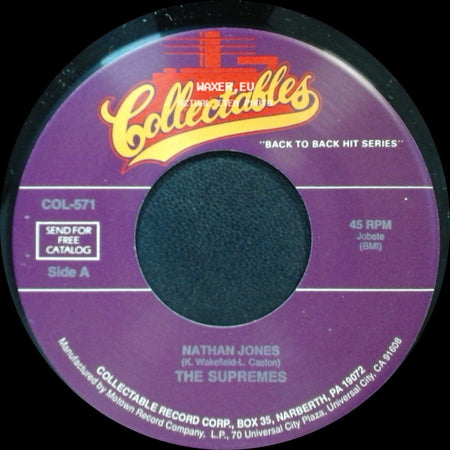 The Supremes - Nathan Jones / Bad Weather side A